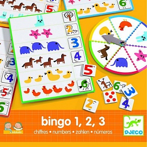 Игра настольная - Eduludo Числа Бинго (Djeco, 08318k)